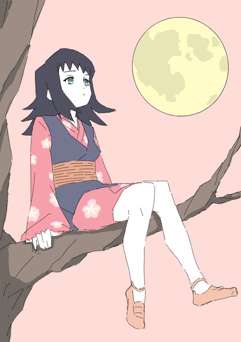 じどんさんがTwitterに投稿した真菰(鬼滅の刃)のイラスト。