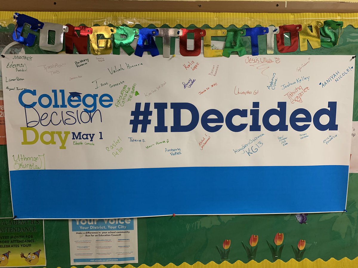 therockRaul's tweet photo. EXPO College Decision Day 2019. #IDecided #FutureReadyNYC https://t.co/MXEt5DhGw2