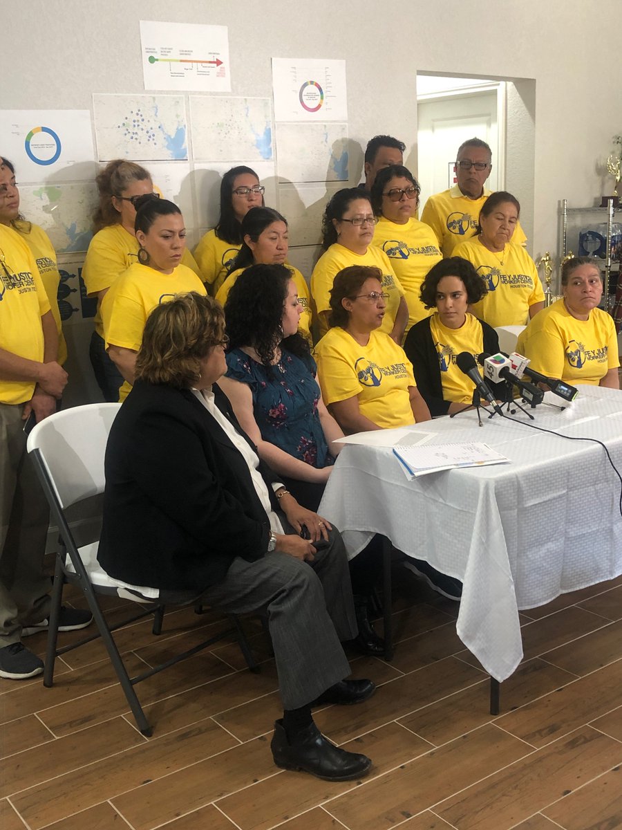 houstonworkers's tweet photo. A worker talks about how her employers canceled her last check after she left, and did not want to pay her. With FJWC she was able to convince her employers to pay what she was owed, and now she advocates to help others. #LaborRights #MayDay https://t.co/EPkhjx8byI