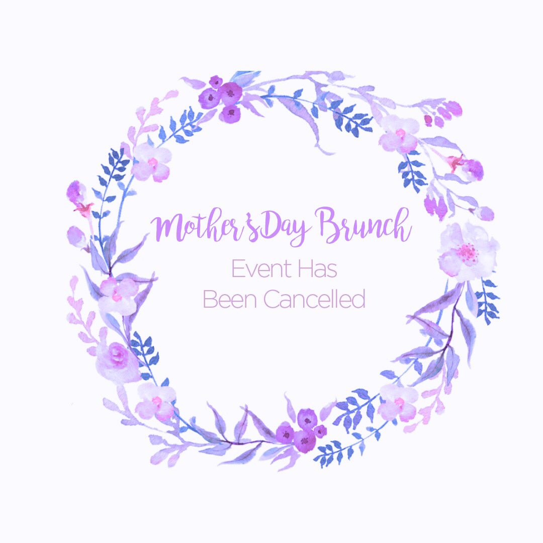 We regret to inform you that this year's Mother's Day Brunch has been cancelled. 

We apologize for any inconvenience that this has caused for your plans for Mother's Day this May 12th and thank you for your interest in this event. 

Have a Happy Mother’s Day!