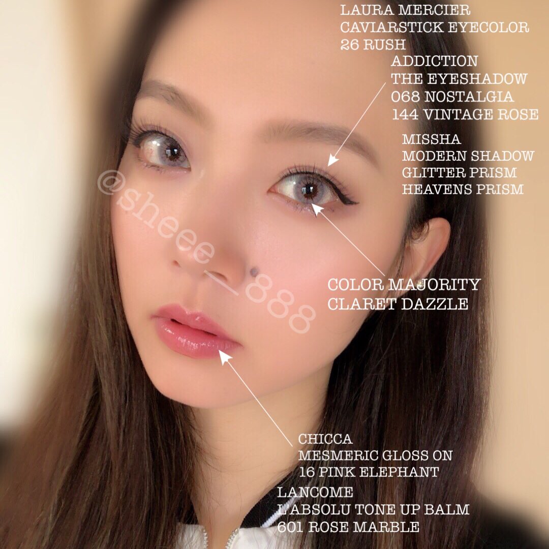 sheee__888's tweet photo. #今日のメイク

ADDICTION
144VintageRose/068Nostalgia
laura mercier
キャビアスティック26ラッシュ
MISSHA モダンシャドウグリッタープリズムをヘブンズプリズム

カラコンはカラマジョのクラレットダズル✨✨

リップは、LANCOMEトーンアップバーム601にCHICCAのピンクエレファント🐘♥️ https://t.co/PnSfuLpVWy