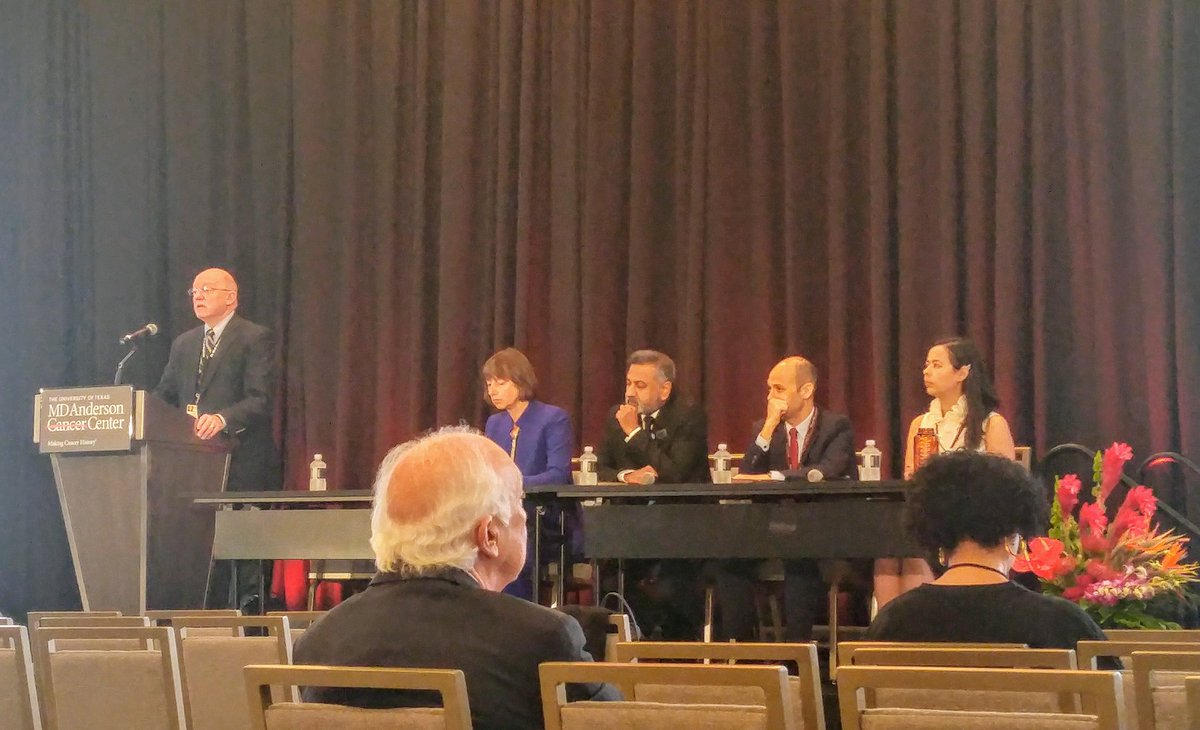 EMBOSU's tweet photo. @ErnestHawkMD Kicking off the session on Prevention and Population Science at @MDAndersonNews #GAP2019 with @evilarsan @MelissaLoVaron #endcancer https://t.co/QLO8RAnEEy