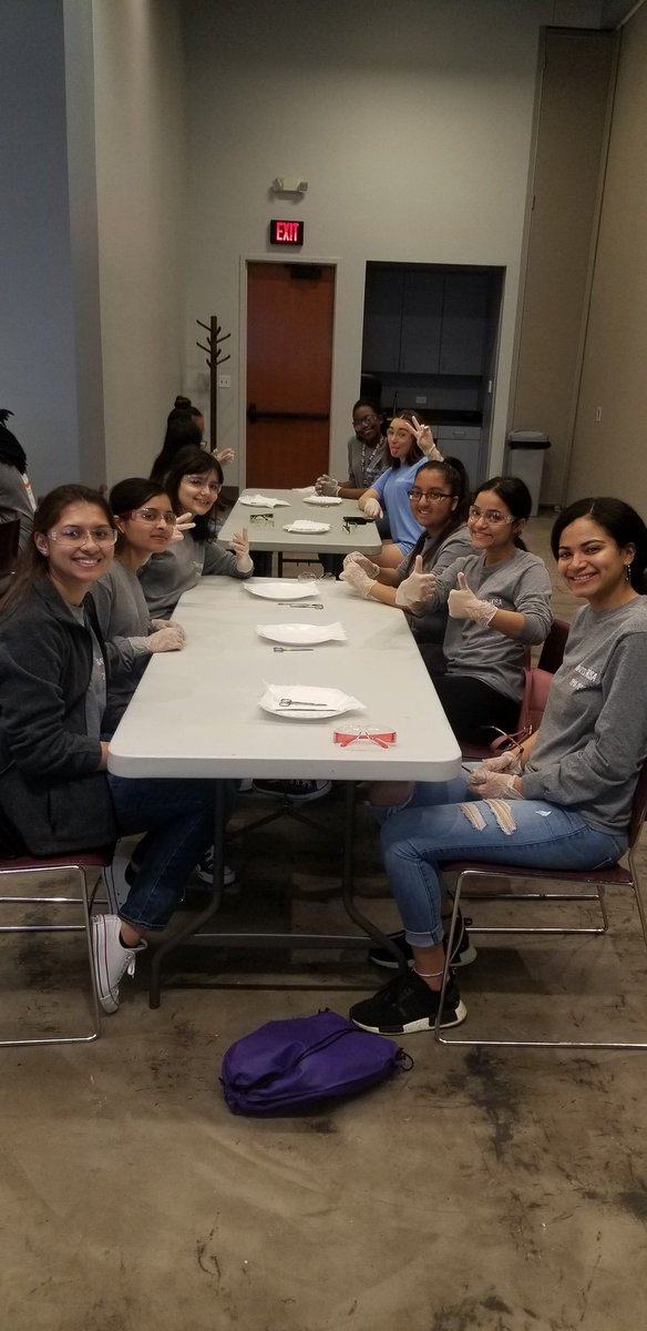 So proud of our HOSA students, prepping to dissect a sheep heart.