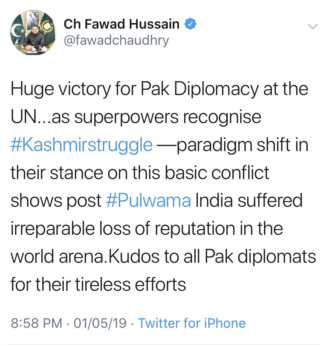 OmarAbdullah's tweet photo. The Chinese diplomats must be a happy bunch today. Their wordplay has allowed both India &amp; Pakistan to claim a diplomatic victory. That’s no small achievement. https://t.co/P11WQ8qWGT