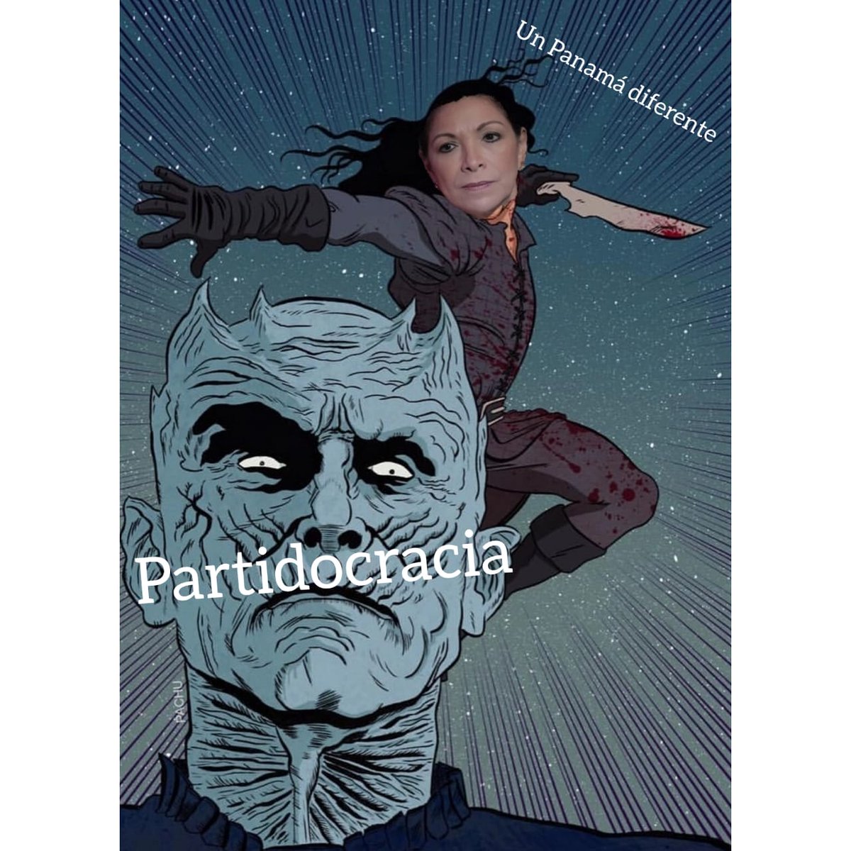 adanbuitrago's tweet photo. Está un poco salvaje pero más claro imposible. @AnaMatildeGomez  es la única que puede darle un duro golpe Al Night King (digo a la Partidocracia) #unpanamadiferente #yotoyconAMG #GameofThrones #NOaLaReelección https://t.co/XxicMC3gDh