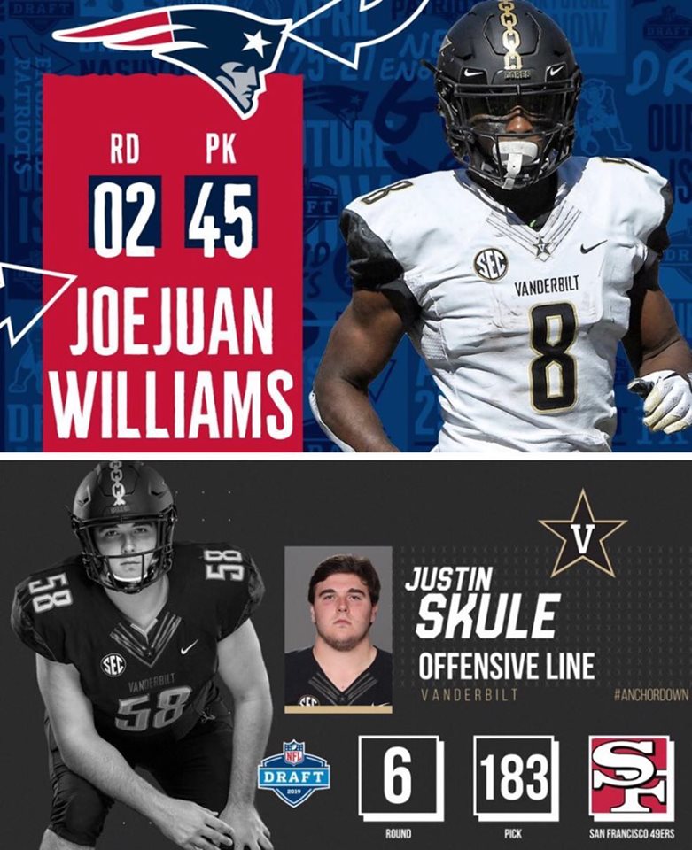 Our program sends a huge congratulations to two Managerial Studies students, Joejuan Williams and Justin Skule, for their selection in the 2019 NFL Draft in Nashville this past weekend!
#business #nfldraft #winning #leadership #vanderbilt #patriots #49ers #managerialstudies