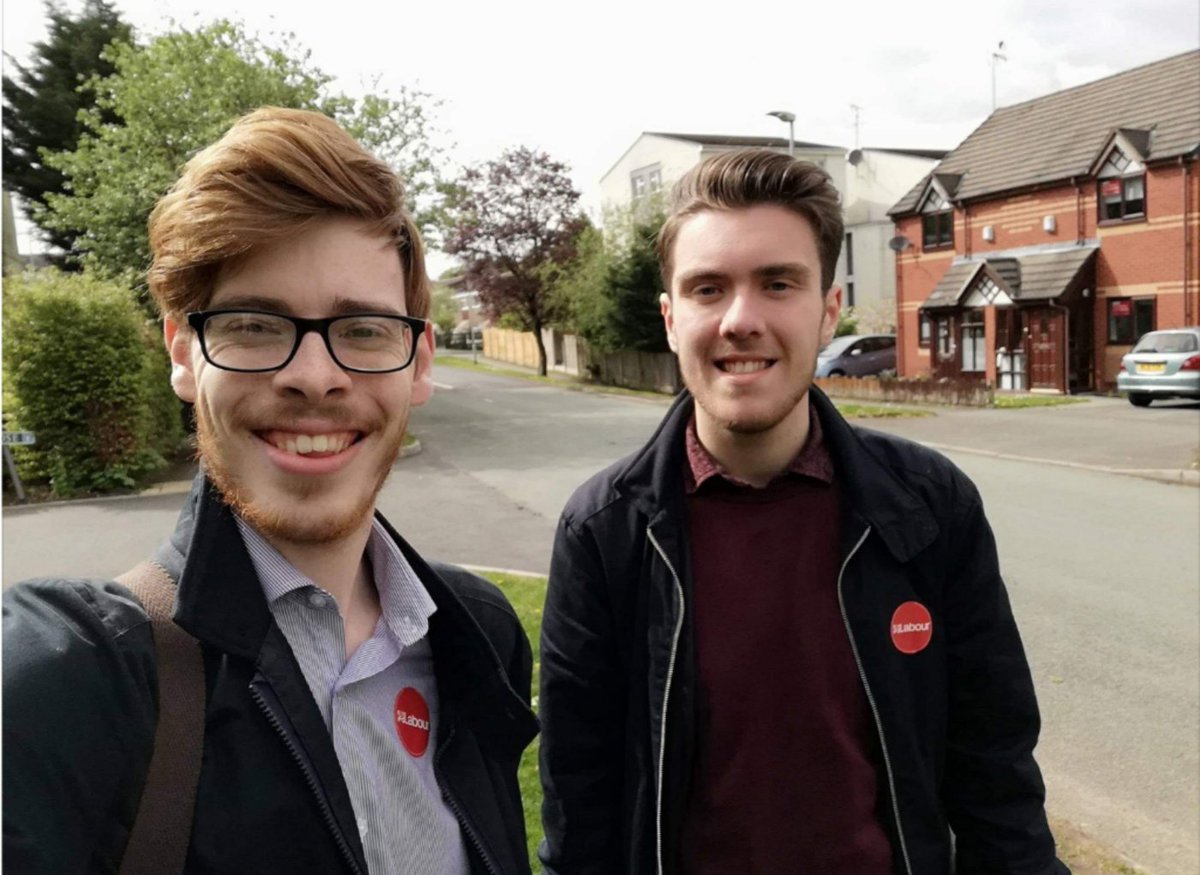 Puttick4Macc's tweet photo. Been great seeing Rob and James' campaign standing up for #BrokenCross and Upton. While Conservatives, Far-Right & Independents squabble, Labour shown that good local politics can help solve issues and make a better place. Vote #Labour tomorrow to #ChangeCheshireEast https://t.co/vGZHgeLJuX