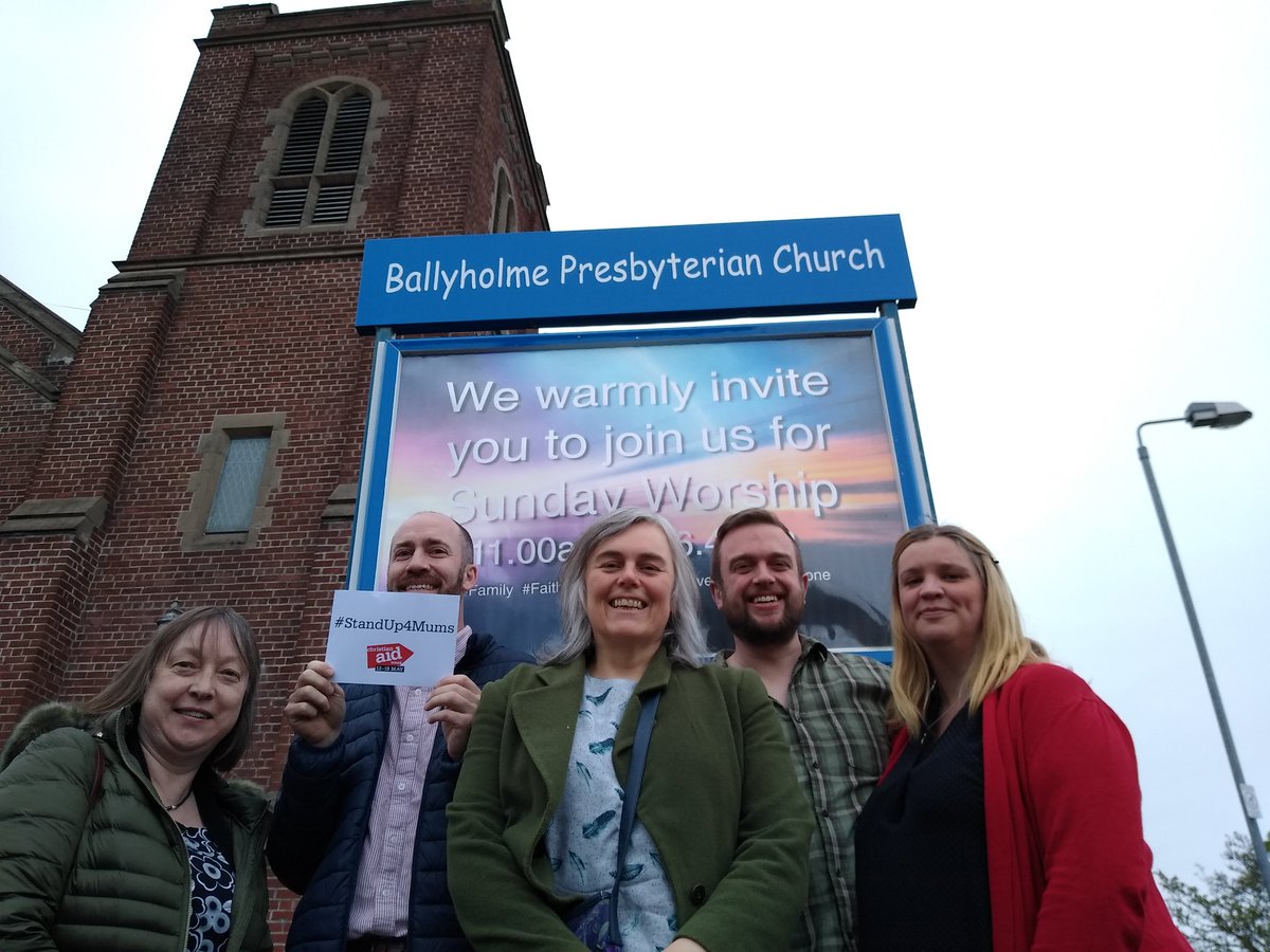 Thanks to Ballyholme Presbyterian Church for having Dave Thomas (not pictured) to speak at their evening cafe church service on Sunday. They are supporting us to #standupformums in Sierra Leone this #caweek. Thank you for the warm welcome Dave received and for all you do.