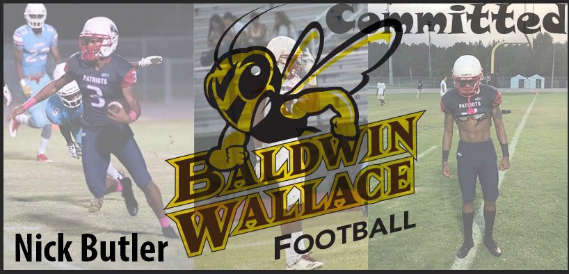 Thankful to announce my commitment to Baldwin Wallace University to further my education as well as my football career. Thank you God. #firstYear