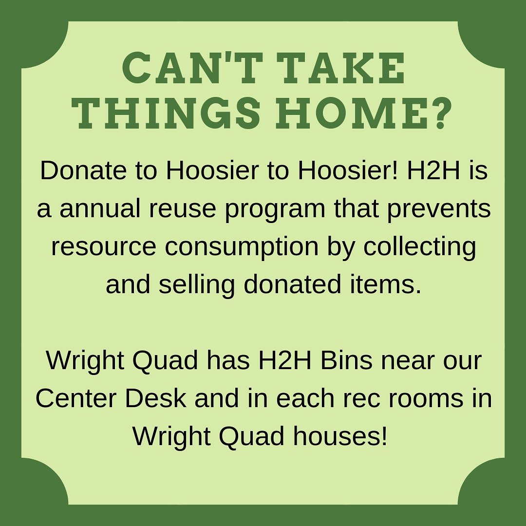 Be sustainable and donate items you don't want! ♻️