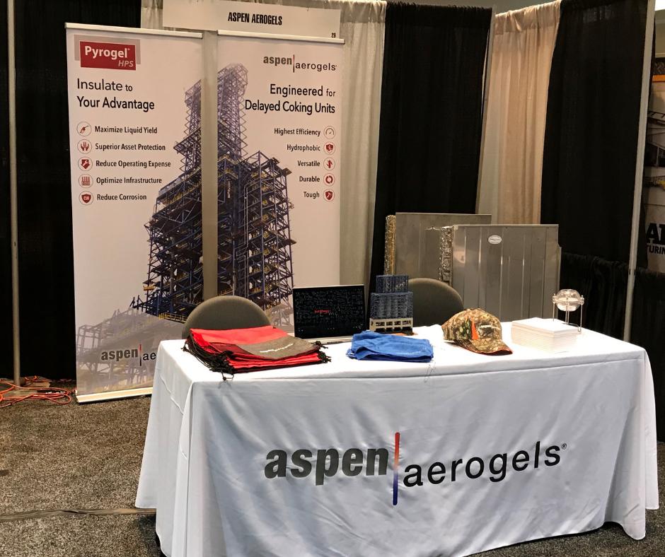 AspenAerogels's tweet image. At #RefComm Galveston? Stop by booth # 29 to discover why owners and operators around the world turn to Pyrogel® to restore and maximize #DCU performance and productivity. #Pyrogel #FCC #RHU #Insulation #ThermalInsulation #coking #coker #AspenAerogels