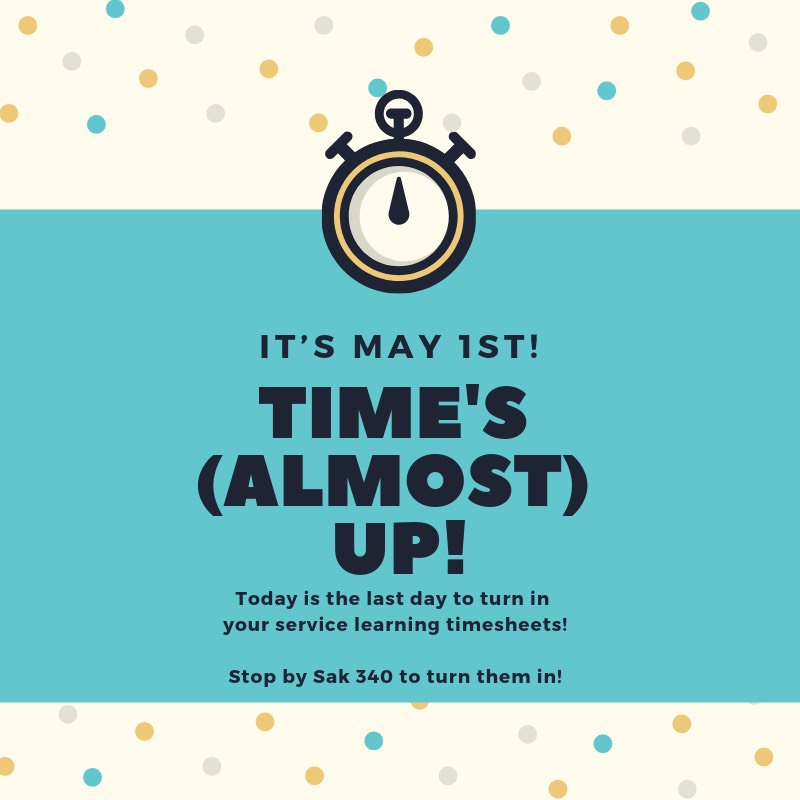 MCStevensCenter's tweet photo. Today's the day!  Stop by Sak 340 to hand in your timesheet!⏲️ https://t.co/nbxRk29m8u