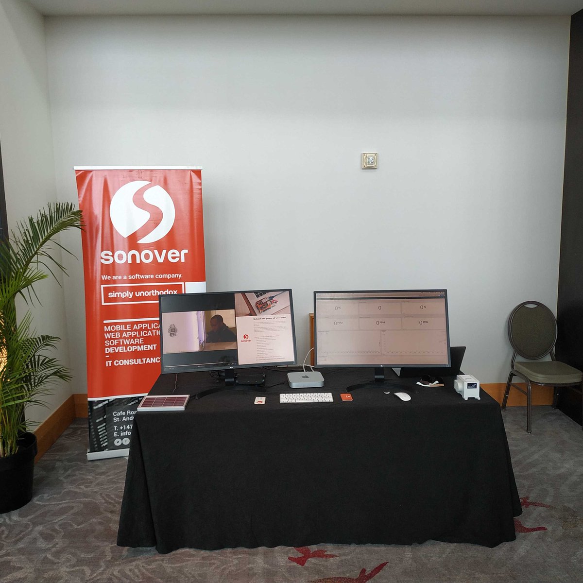 SonoverInnovate's tweet photo. Good day, Trinidad &amp; Tobago! 👋 The Sonover team is super excited to be kicking off day 2 of Caribbean Telecommunication Union 30th Anniversary: #FutureScape - #DigitalTransformation - Do it! Speak to the team about Environmental Monitoring at our both #AirQualityMonitoring https://t.co/wRp4mfCmg7