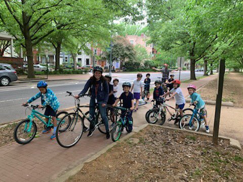 Maury2ndGrade's tweet photo. Ms. Fox’s class had a great bike trip this morning!! Thanks Ms. Falls and all second grade families for making it a success! We’re all riding now!! 🐾🚲@mauryprincipal @dcpublicschools @MauryElementary https://t.co/CkXWVTRPBp