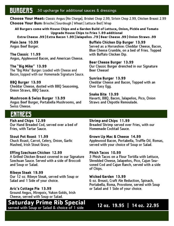 Effing Brew Company has rolled out with new menus!!!!  Check out our new menus on all social media outlets or by coming by and trying some of our new items!  Some of our daily specials have made their way onto the menu!  You will be sure to enjoy everything on this new menu!