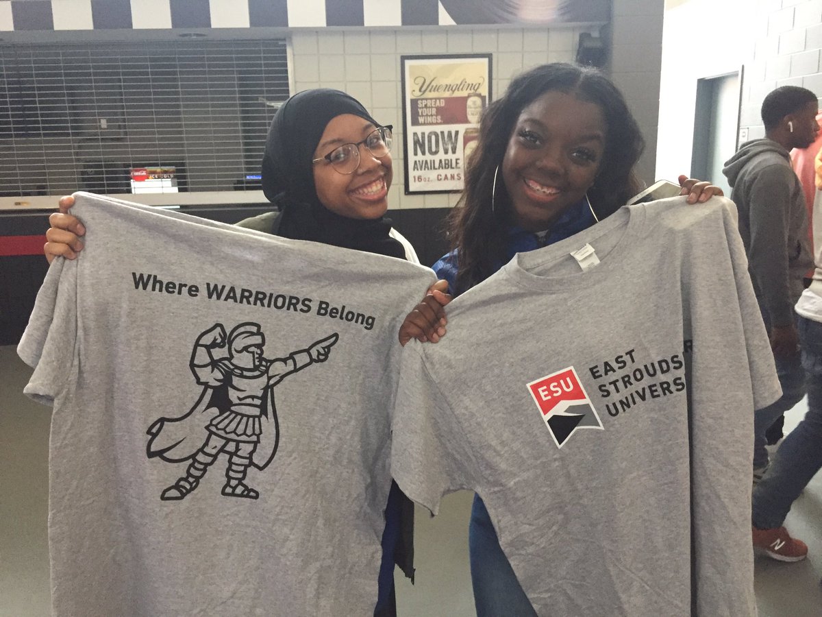 ESUniversity's tweet photo. We’re excited to meet out next class of ESU Warriors at #CollegeSigningDay2019 in Philly. Be sure to tag us in all your signing day photos! #ReachHigherPhilly https://t.co/4eFcsNRlwi