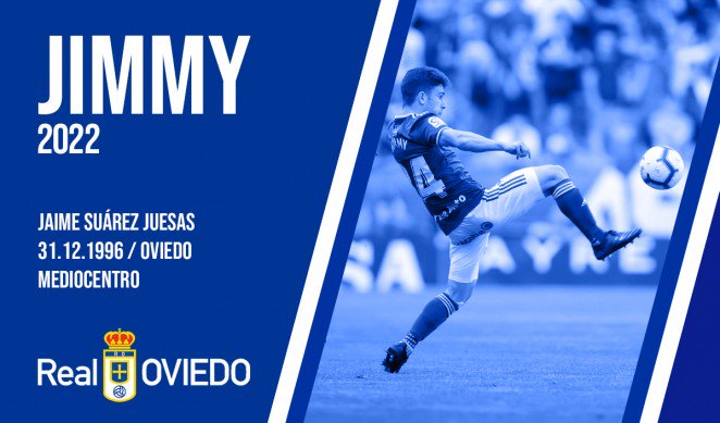 Jimmy renueva con el Real Oviedo hasta 2022.