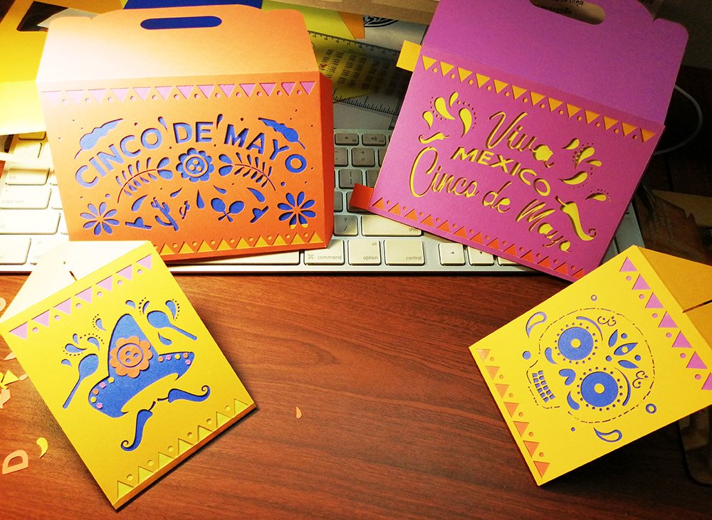 Graphtec's tweet image. Happy Cinco De Mayo! Fun Craft Cut with Graphtec CE6000-60 Plus Series using Adobe Illustrator software plug-in Cutting Master 4 - Learn More: graphtecamerica.com/cutting-plotte…