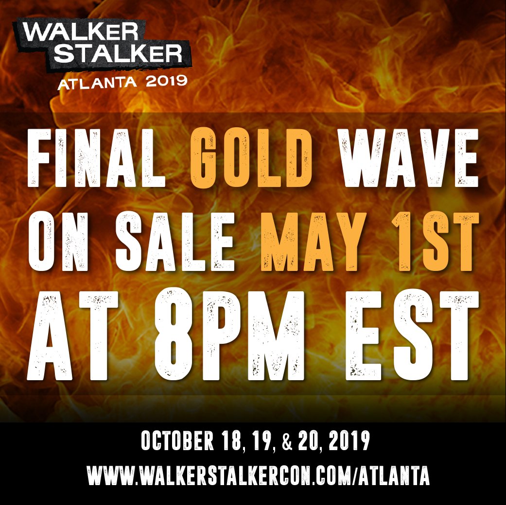 WalkrStalkrCon's tweet photo. #WSCAtlanta! Your final wave of Gold VIP goes on sale TONIGHT at 8PM EST. Don't miss out! https://t.co/fDNRpyFoOd https://t.co/SDIIFVgKCd