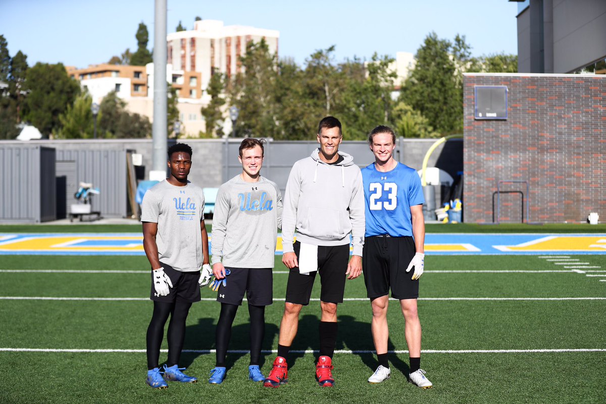 The 🐐 @TomBrady preparing for another season! It's always an honor to see him work! #OnlyAtUCLA