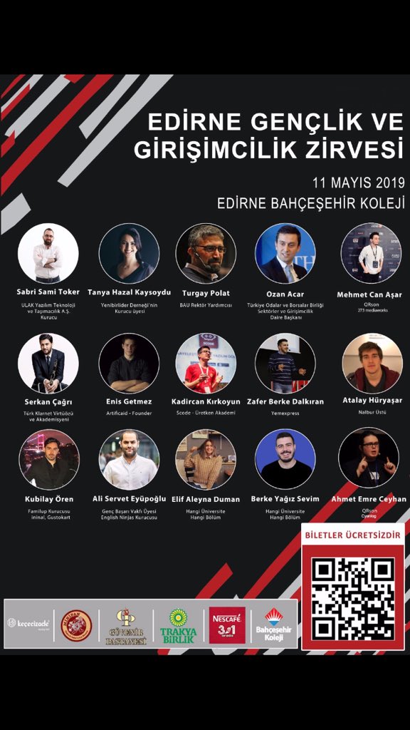 Zirvemize davetlisiniz!! Yoksa siz hala biletinizi almadınız mı? Biletler linkte. biletino.com/event/eventdet…