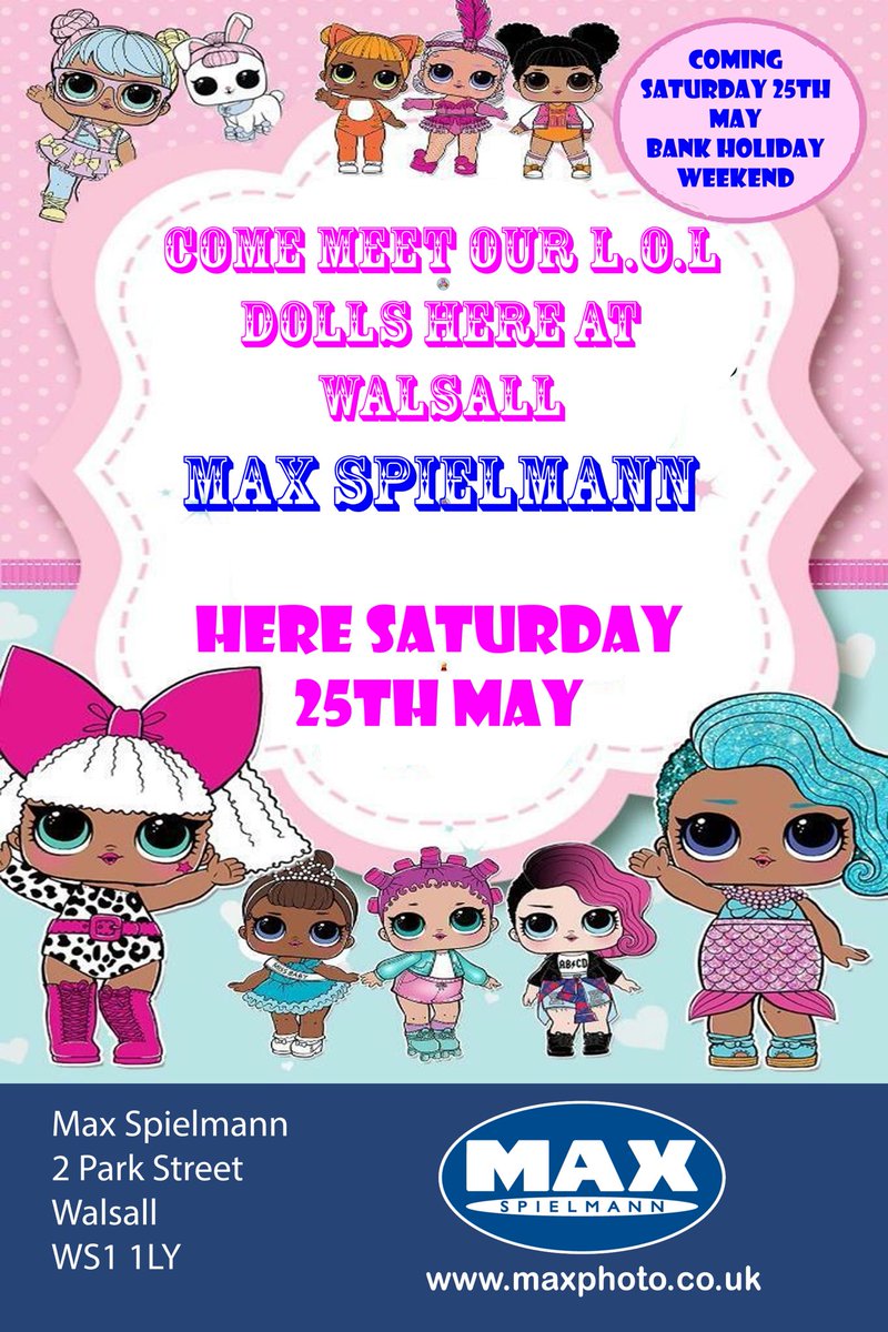 ⁦<a href="/LLB_1983/">Lori Adams</a>⁩ ⁦<a href="/fellows555/">Kay Fellows</a>⁩ ⁦<a href="/AdeleGu43381849/">Adele Guy</a>⁩ ⁦<a href="/RachaelM25/">Rachael Myers</a>⁩  The L.O.L dolls are coming to walsall max spielmann this bank holiday. Pop along and say 👋 hi?!