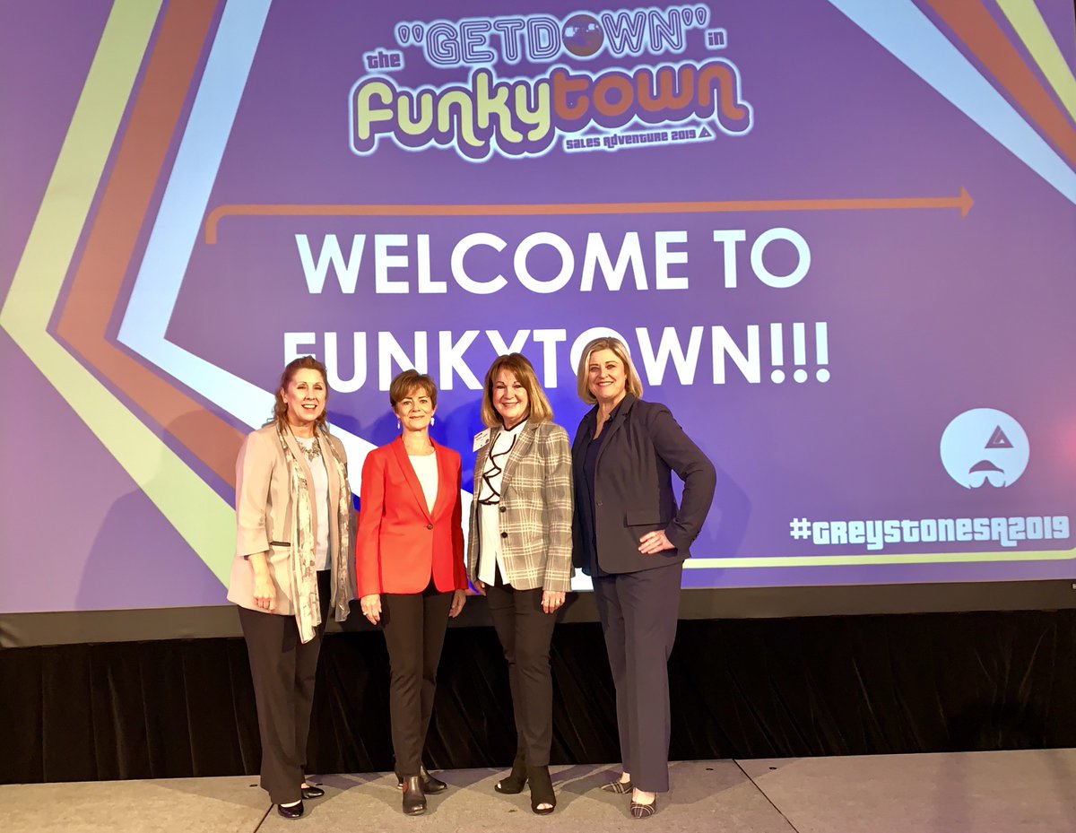 GreyComm's tweet photo. #GREYSTONESA2019 TAKEOVER: The stage is set, and we're excited for our Keynote Speaker, Lois Kelly and our Marketing group leaders to kick off our 39th Annual Sales Adventure this afternoon! #TheGetDownInFunkytown #GreystoneCommunities #RebelsAtWork #LoisKelly #SeniorLiving https://t.co/5s6dTM6dwm