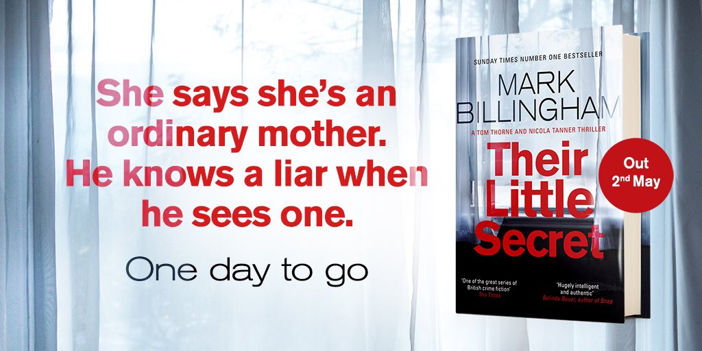 MarkBillingham's tweet photo. After a bit of excitement today with the snnouncemt that @funlovinwriters are playing Glastonbury, I almost forgot that I’m PRETTY excited about this, too. Coming atcha TOMORROW! #TheirLittleSecret #ThorneIsBack https://t.co/EzbRfEiYUx