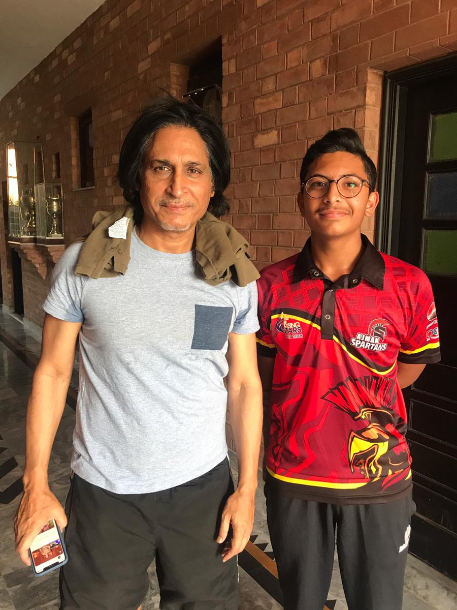 RaedCric19's tweet photo. A very humble and very down to earth person. Had an amazing discussion and session with Sir Ramiz Raja at the National Cricket Academy 🤩🏏🏏
@iramizraja @ProfDeano https://t.co/fwnE3MnPhW