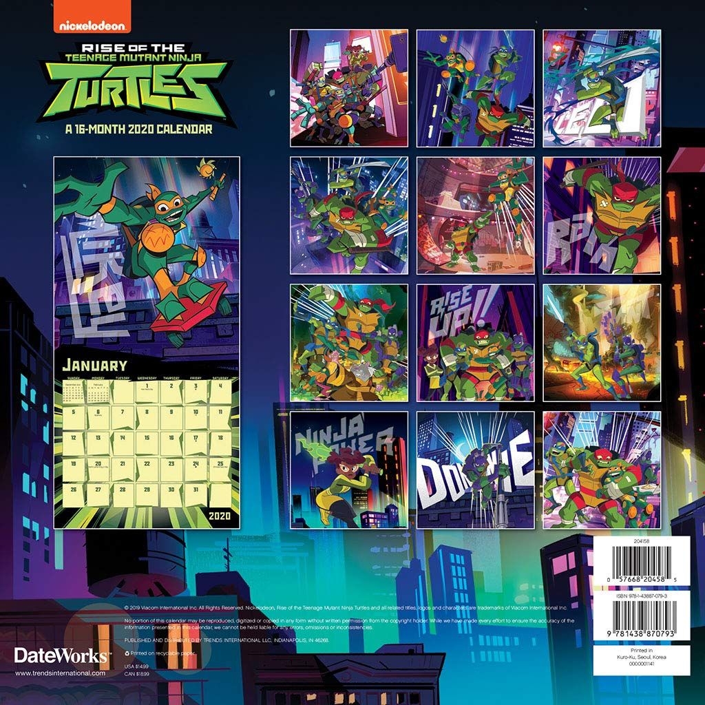 Tmnt Fan 86 On Twitter: "Rise Of The Teenage Mutant Ninja Turtles 2020 Wall Calendar By Trends International 🗓️ #Tmnt #Riseofthetmnt #Tmnt35 Https://T.co/03Ri7V6Uuv" / Twitter