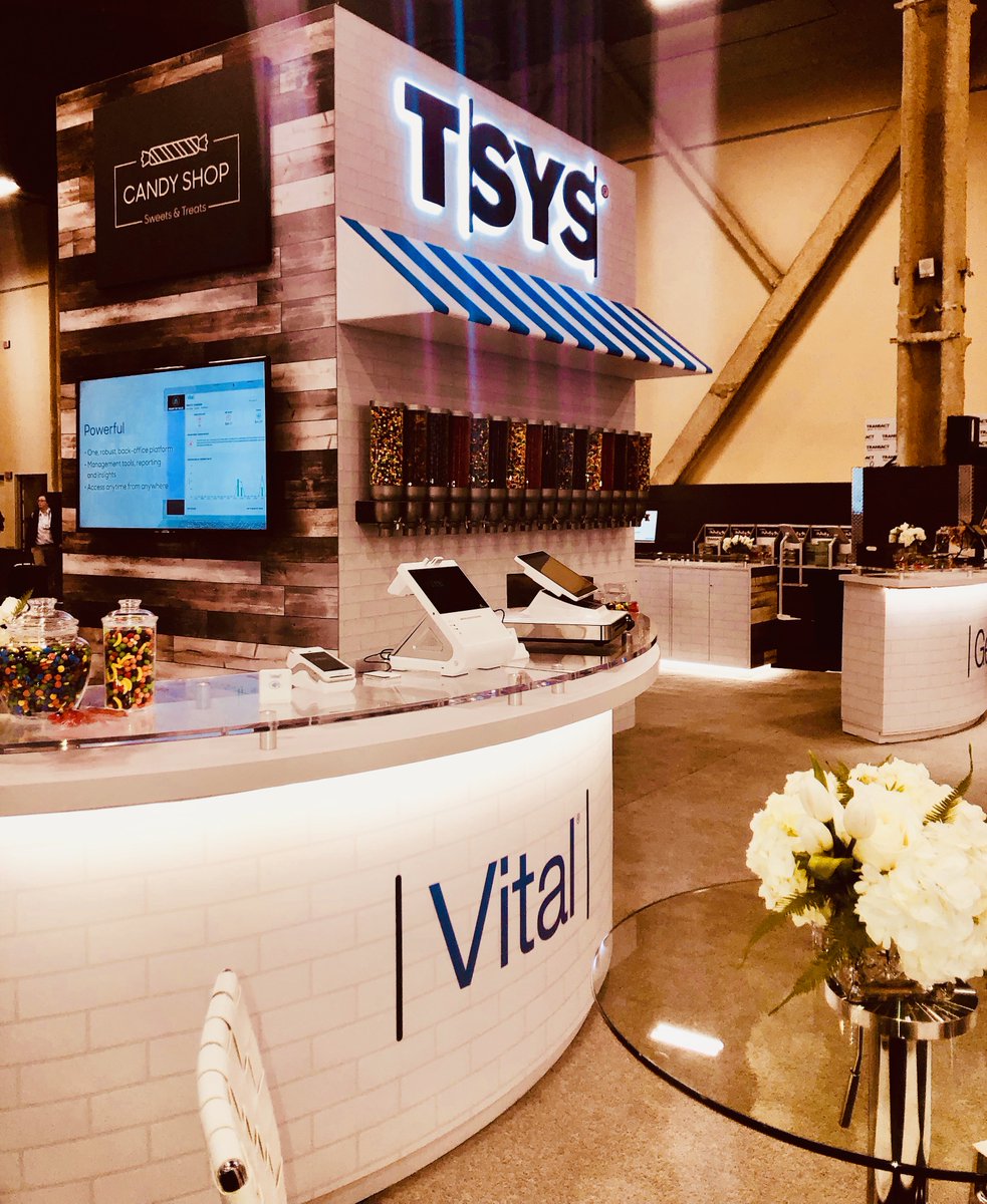 tsysmerchant's tweet photo. Good morning, #TRANSACT19! We think it's never too early for candy. 🍬 If you agree, let's sweet talk–find the #TSYSCandyShop at booth 2503. 🍭 https://t.co/Bq5jz8zVHN
#ETATRANSACT @ETATRANSACT https://t.co/I718ayaNTz