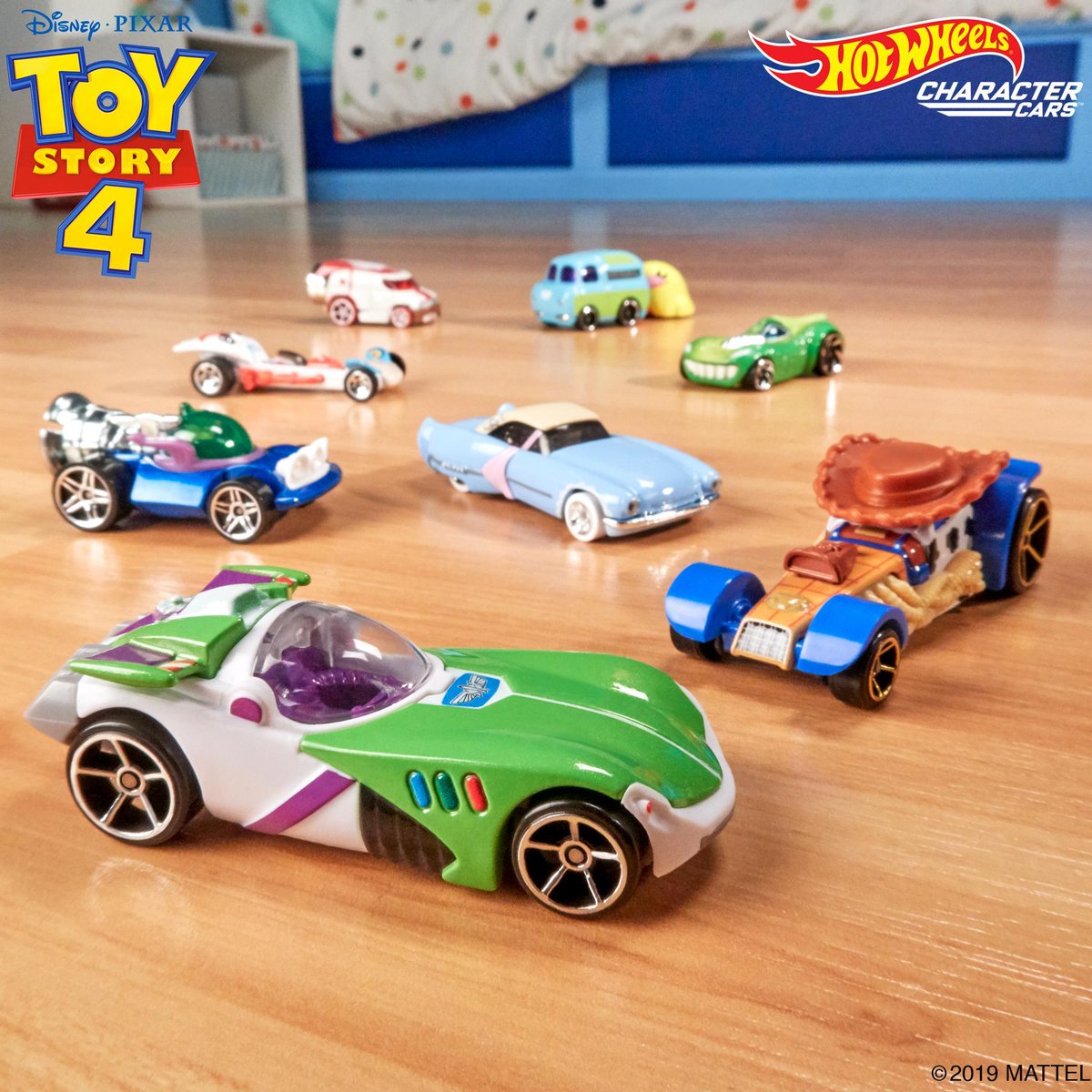 hot wheels toy story 4 character cars