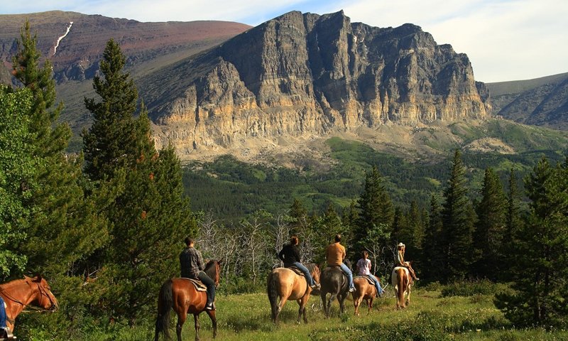 Glacier Horseback Riding, Montana.