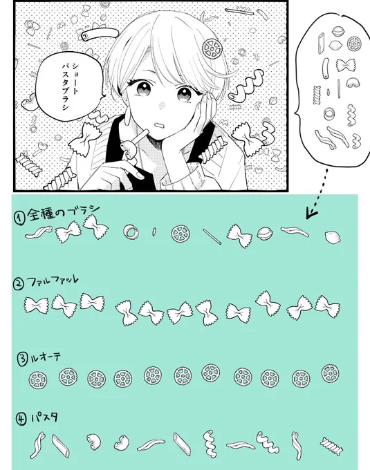 パスタのブラシができました!   ショートパスタのブラシとトーン by 漫画犬  #clipstudio 