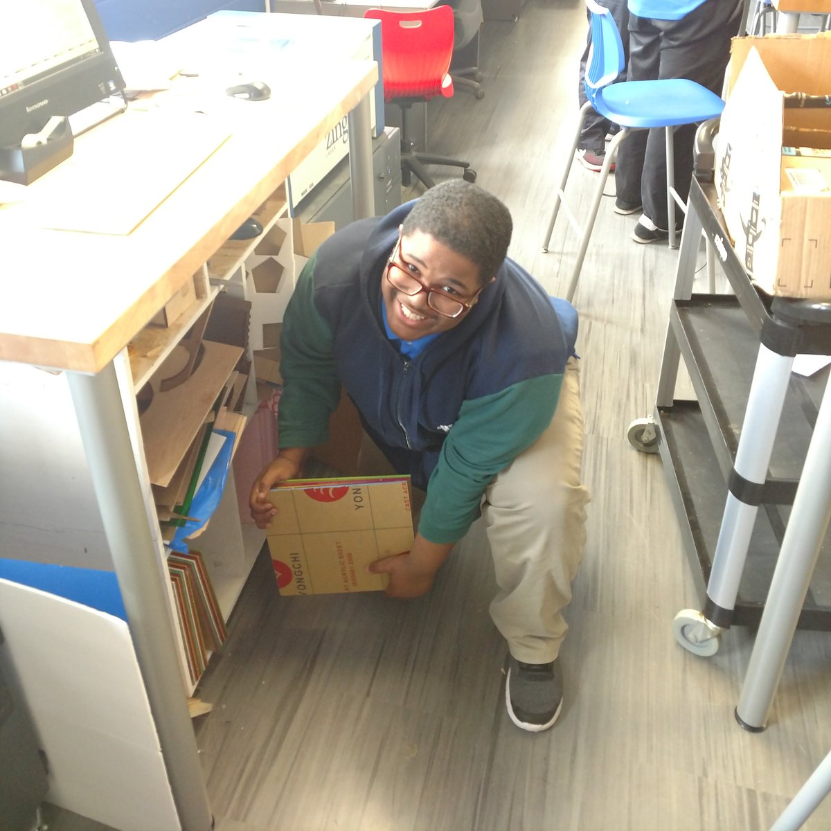 Emily Yowonske (@mrsy_teach) on Twitter photo Thank you, <a href="/GenerationInn/">GenerationInnovation</a> and <a href="/EdUncontained/">EducationUncontained</a>! Supplies to support #Entrepreneurship arriving in the <a href="/NazPrep/">Nazareth Prep</a> SAIL Lab this week. Student leader unpacks and sorts materials. Thank you, <a href="/GenerationInn/">GenerationInnovation</a> and <a href="/EdUncontained/">EducationUncontained</a>! Supplies to support #Entrepreneurship arriving in the <a href="/NazPrep/">Nazareth Prep</a> SAIL Lab this week. Student leader unpacks and sorts materials.
