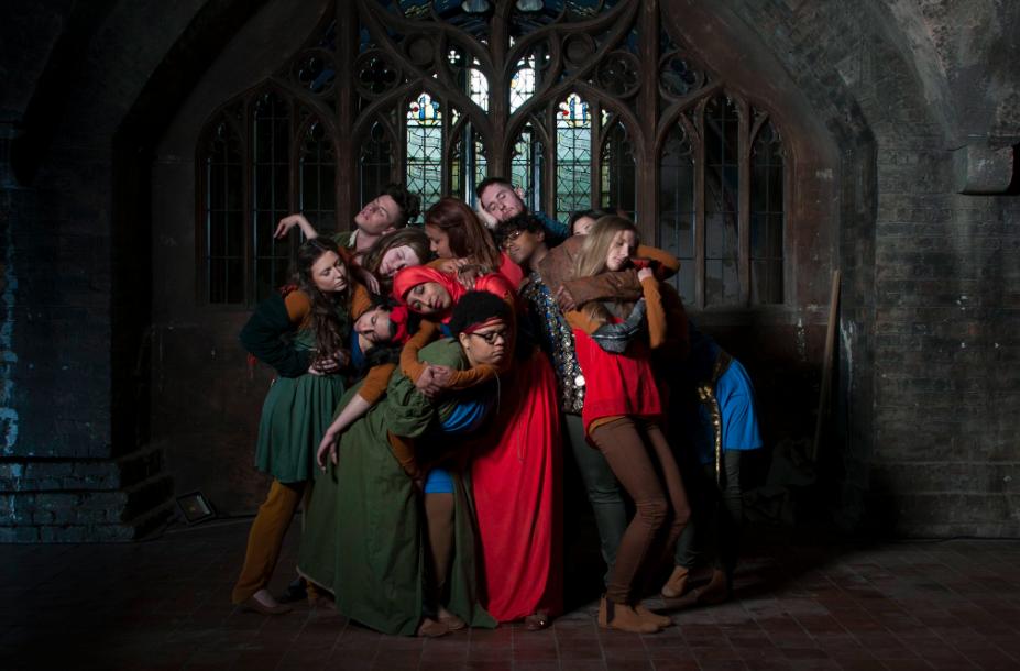 PeopleShow's tweet image. Did you know People Show offer a range of #EducationalProgrammes ranging from one off bespoke #workshops to longer term residencies? Here's a photo from #PS128 The Crypt a show created with @RoehamptonUni students. #SiteSpecificTheatre #TBT