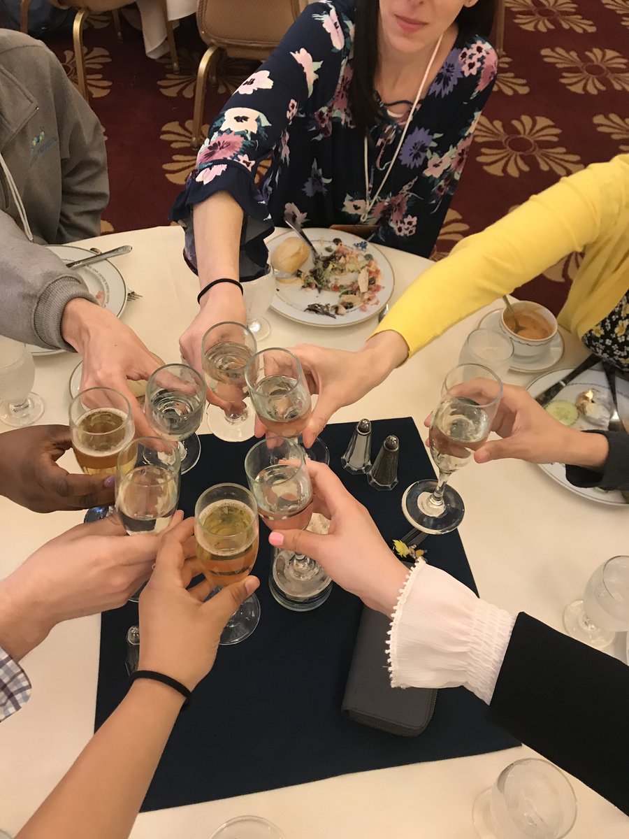 AtchisonAmy's tweet photo. PwC welcome toast!! I’m so excited for this new opportunity!! #teamDallas @PwC https://t.co/NhubtO6Owa