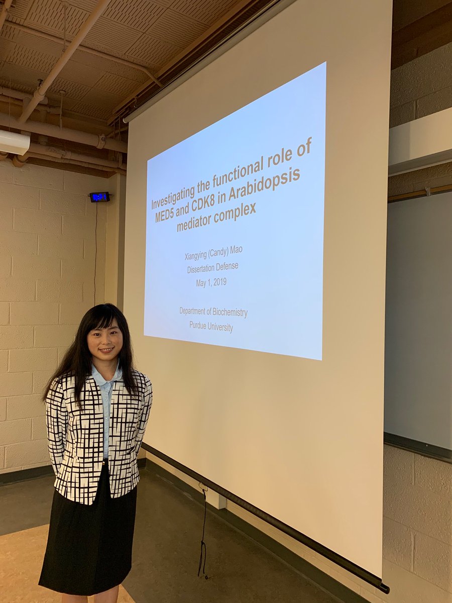 PurdueCPB's tweet photo. Congratulations to the new Dr. in the CPB family, Dr. Mao! @CandyMao77 @ChappleClint 
Great thesis defense! https://t.co/5c8FyzRwNn