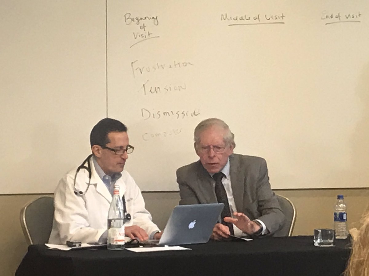 clairehsnyman's tweet photo. @DrDannySands and @ePatientDave doing their #patientdoctor enactment during our participatory medicine workshop. Live in action 😁 @patientexpsym @S4PM https://t.co/qt4CiE5DIQ