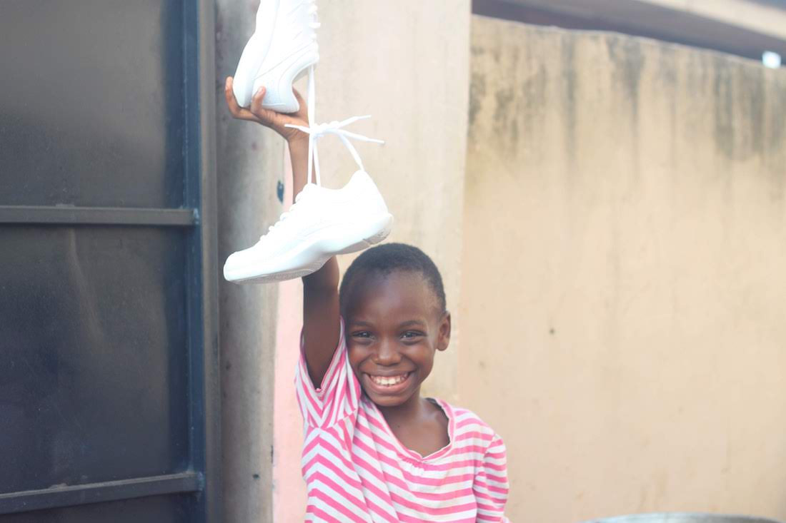 New shoes provide health, hope and HAPPINESS! Nothing brings us more joy than seeing a smiling face after receiving a new pair of shoes.