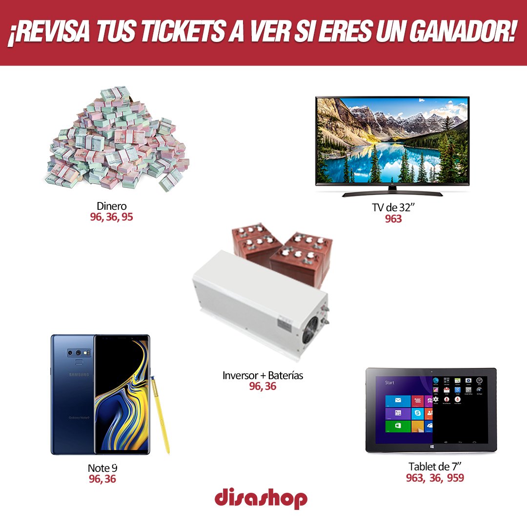 ¡Ya se realizó el sorteo! Revisa tus tickets a ver si eres un ganador. 
#UnPuntazo