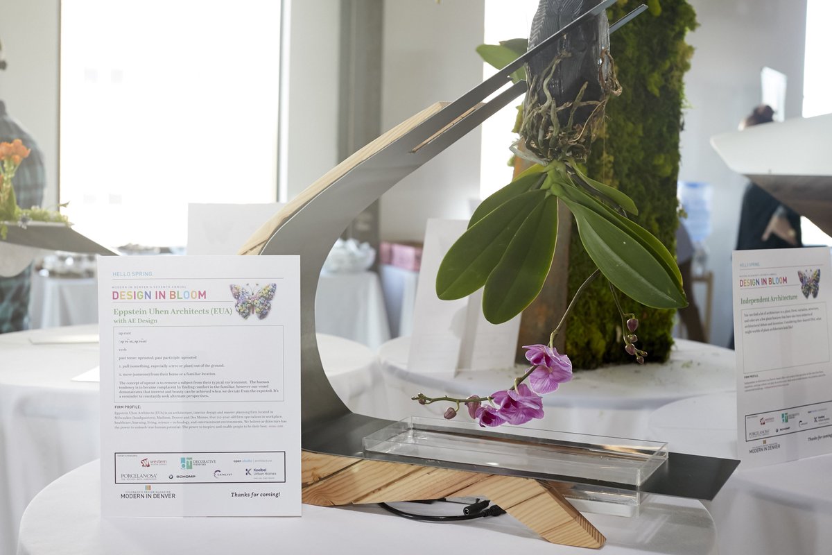 modernindenver's tweet photo. Congratulations to our winners from this year's #DesignInBloom! q | co (Popular Choice #1), @EUA with @aedesign_inc (Popular Choice #2), and UNUM Collaborative with @housefishdesign , @cuinworks and Living Craft (Judges Choice) https://t.co/z7rLhOYRMz