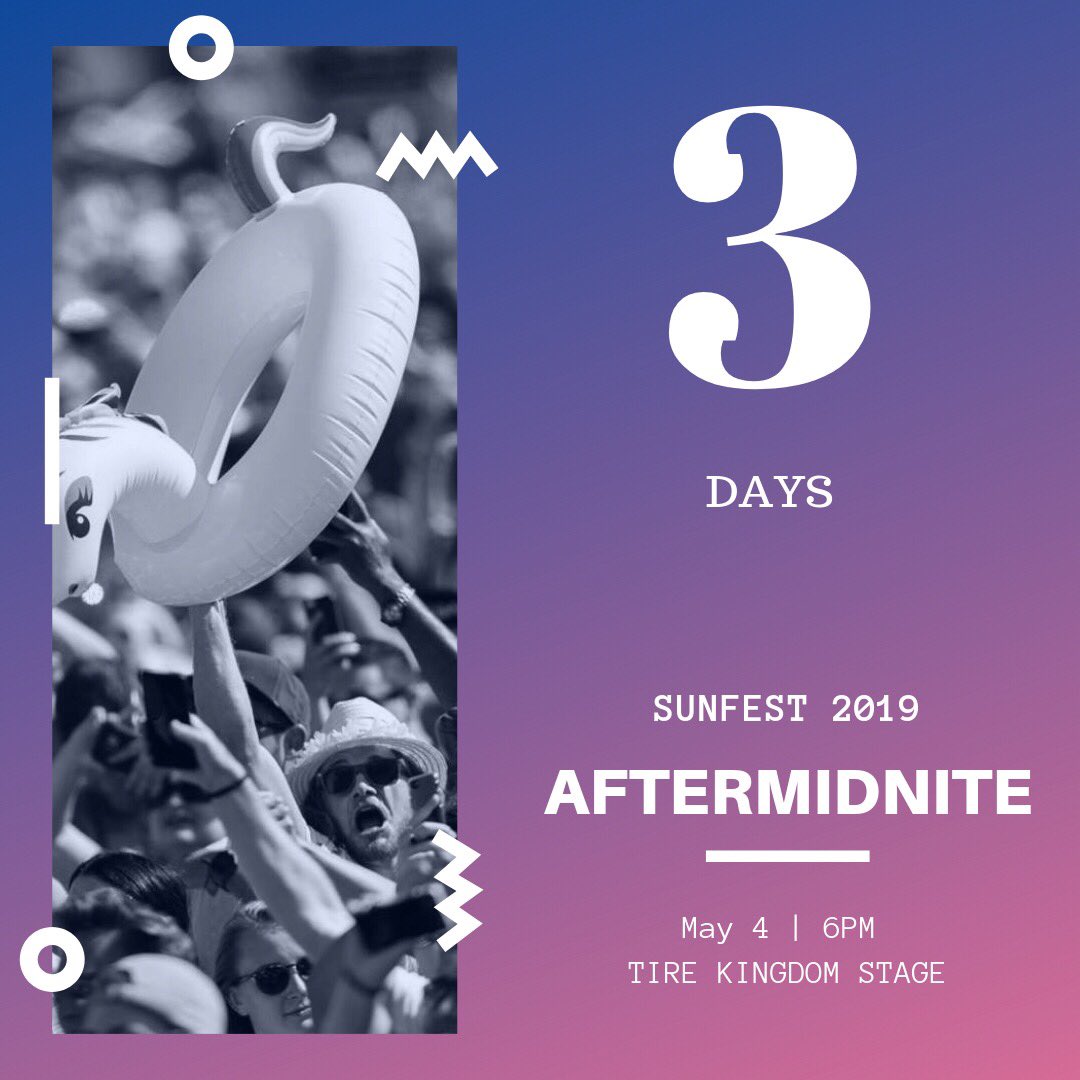 3 Days Til AfterMidNite Hits The Tire Kingdom Stage @SunFestFL 
DON’T MISS OUT!!
Tickets On Sale Now!
Get Your Tickets Now!!
#sunfest2019 #livemusic #rocknroll #southflorida #aftermidnite #poprock #musicfestival #soflo #westpalmbeach