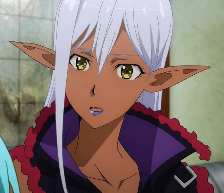 Dark Skin White Hair Anime Characters