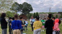 GLOBEProgram's tweet image. The GLOBE Team @NASA_Langley celebrated #EarthDay2019 with 4th and 5th grade students at Samuel P. Langley Elementary School in Hampton, Virginia, USA. 

#GettingScienceDone #STEM #GLOBE #Clouds Read more: bit.ly/2VAXCER