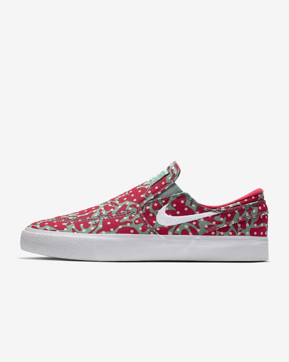 janoski slip on red