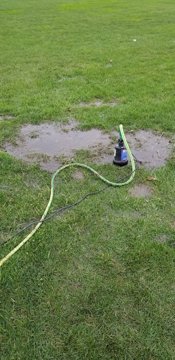 BCLancrBaseball's tweet image. Doing our best to get this outfield playable!
#SpringBaseball