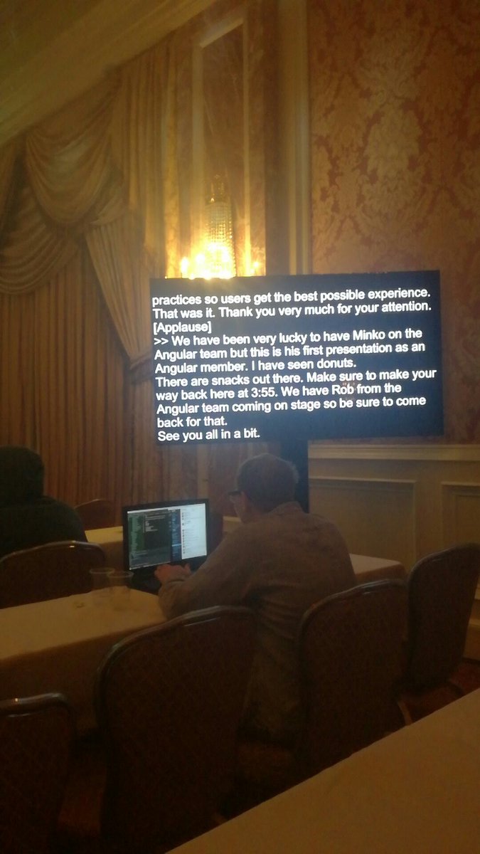 #ngconf2019 for people like me who sometimes don't hear properly, this is awesome