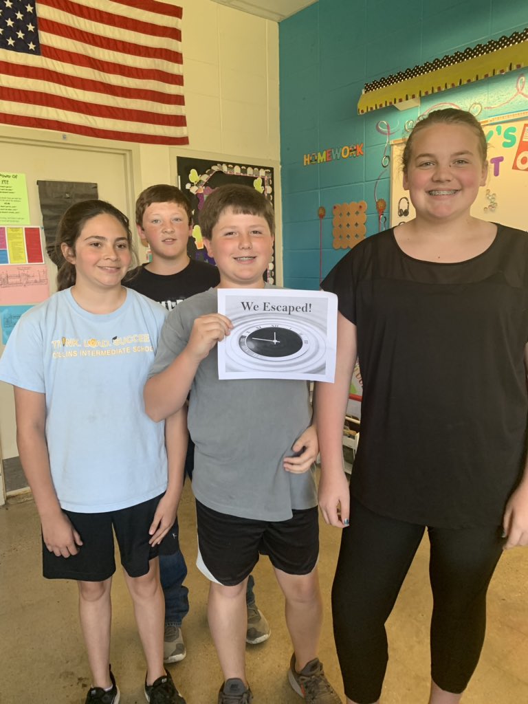 dicus_mrs's tweet image. We escaped @breakoutEDU ! 👊🏼👏🏼#thinkleadsucceed #orderofoperations @CISWildcats @Aharrington04