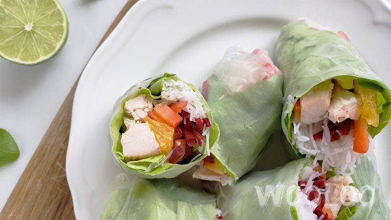 Ready in only 30 minutes, <a href="/Woolooca/">Wooloo</a>’s tasty #Turkey and Tangerine Spring Rolls make a fun #familymeal and a perfect #appetizer for a special spring occasion. Head over to her blog post for the full recipe. #AlwaysTimeForTurkey wooloo.ca/2019/04/29/fai…